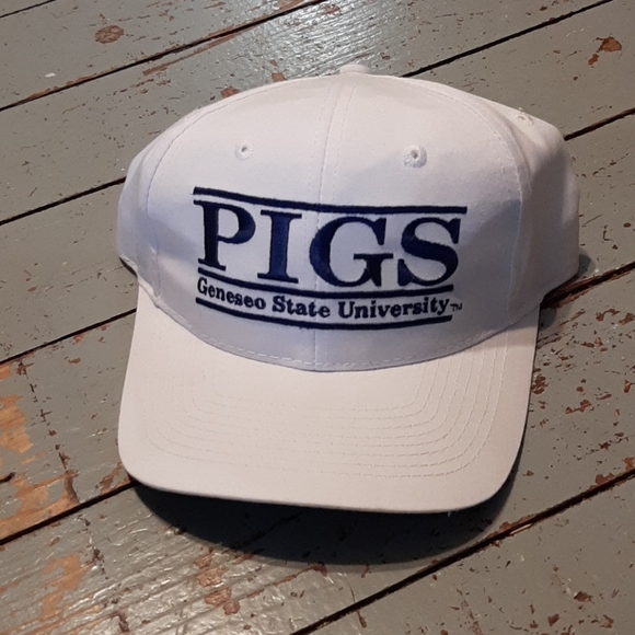 pigs Other - Vintage Geneseo state university PIGS snap back